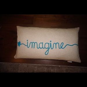 ‘imagine’ decor pillow